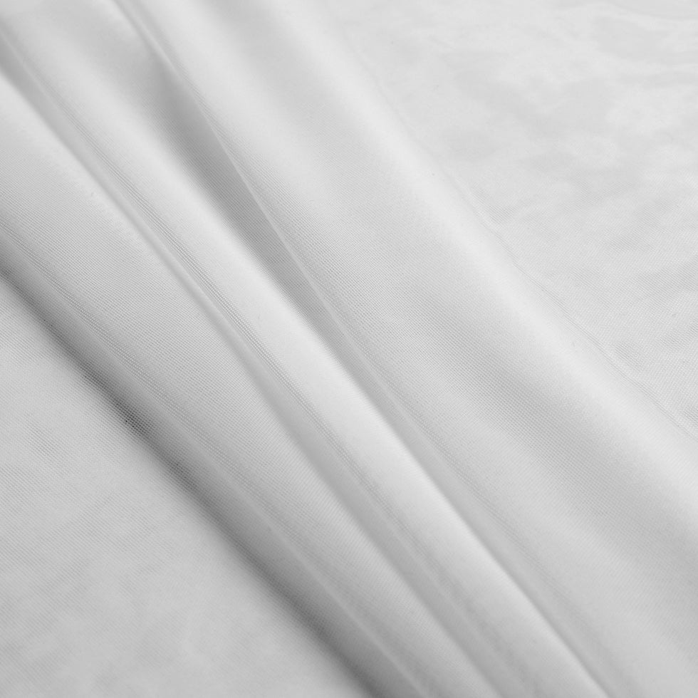 White Stretch Nylon Mesh Detail White Stretch Nylon Mesh Detail