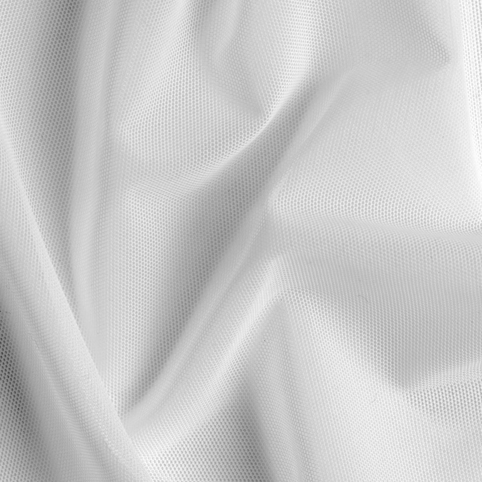 White Stretch Nylon Mesh White Stretch Nylon Mesh