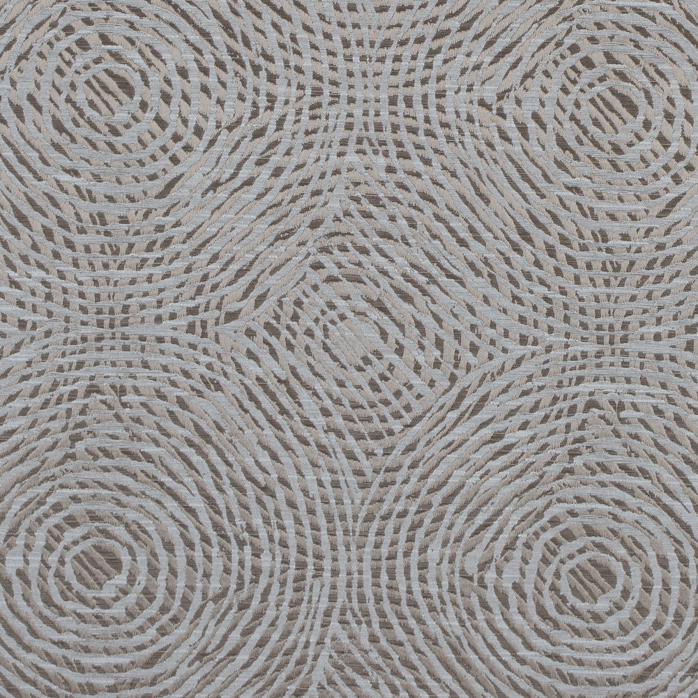 Linen Geometric Swirls on a Cotton and Polyester Woven Linen Geometric Swirls on a Cotton and Polyester Woven