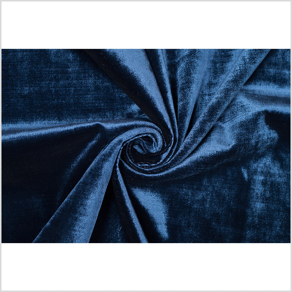 Turkish Royal Blue Polyester Velvet - Full Turkish Royal Blue Polyester Velvet - Full