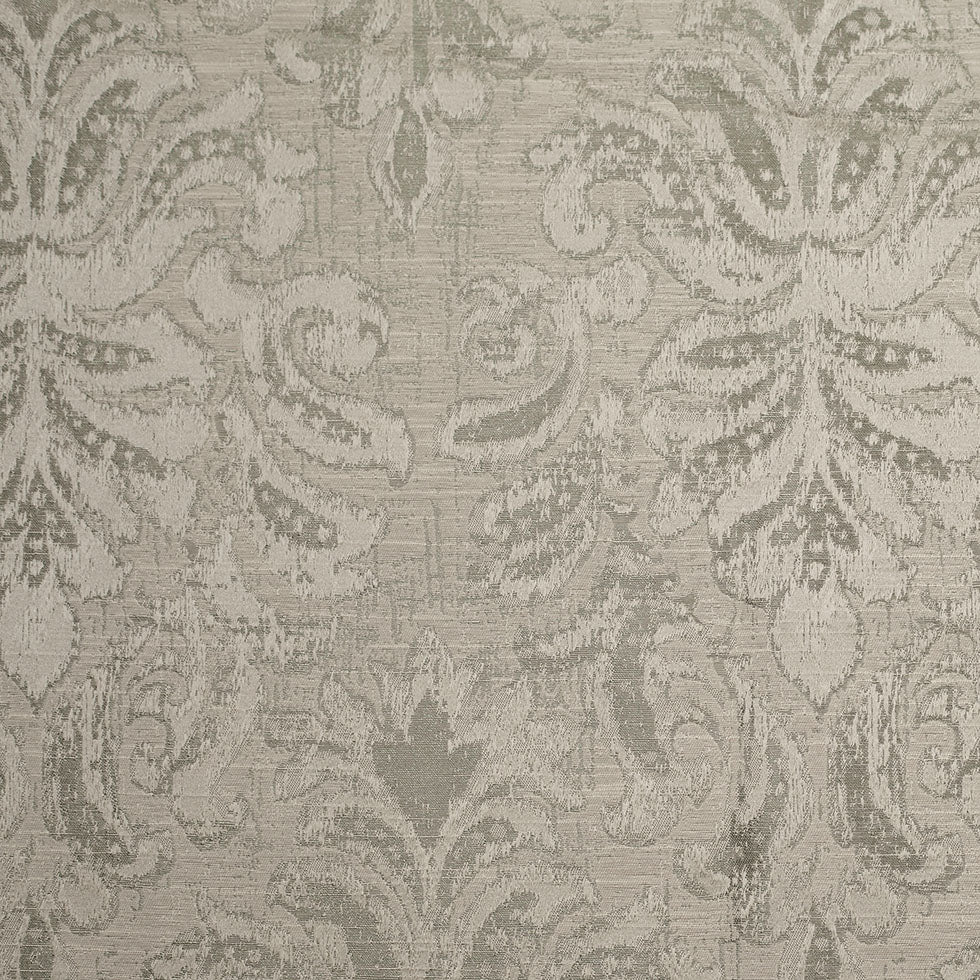 Indian Silver Damask Poly/Cotton Woven Indian Silver Damask Poly/Cotton Woven