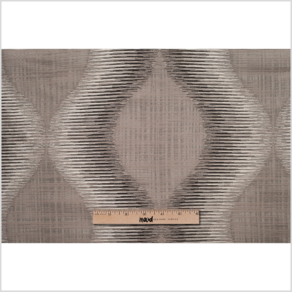 Indian Gray/Black Geometric Poly/Cotton Woven - Full Indian Gray/Black Geometric Poly/Cotton Woven - Full
