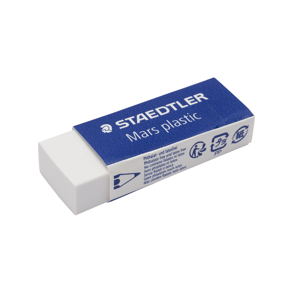 Staedtler Mars White Plastic Eraser - Latex and Phthalate Free - Folded Staedtler Mars White Plastic Eraser - Latex and Phthalate Free - Folded