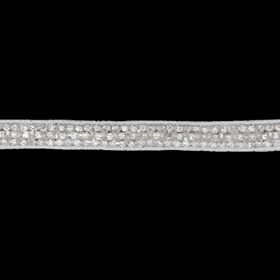 0.25 Silver Beaded Rhinestone Trim 0.25 Silver Beaded Rhinestone Trim
