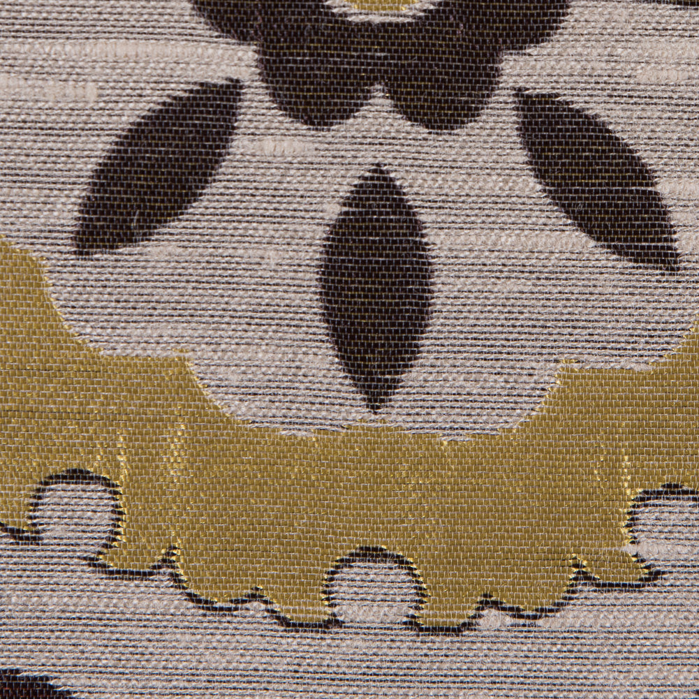 Brown, Gold and Copper Floral Brocade - Detail Brown, Gold and Copper Floral Brocade - Detail