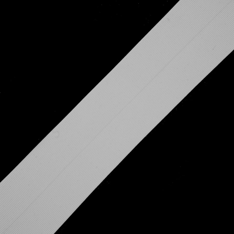White Stretch Fold Over Grosgrain - 3.125 White Stretch Fold Over Grosgrain - 3.125