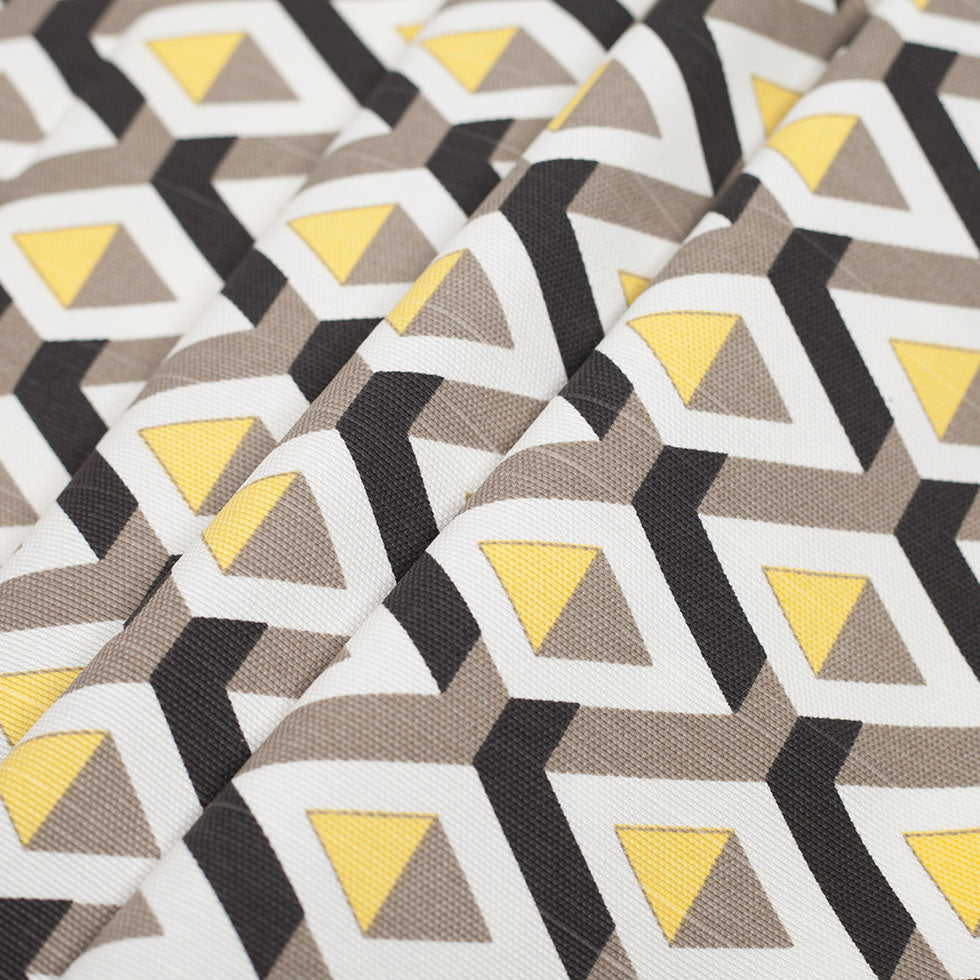 Spanish Yellow Geometric Woven - Folded Spanish Yellow Geometric Woven - Folded
