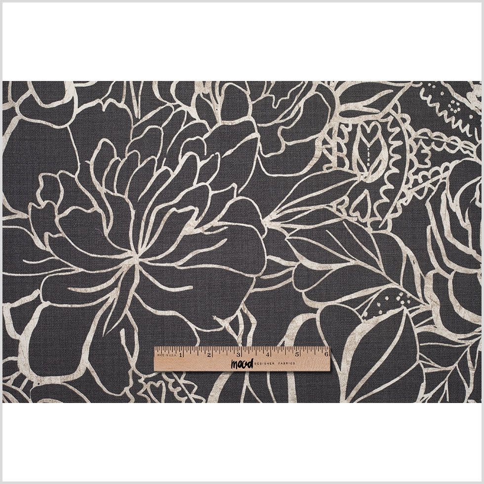 Spanish Gray Floral Woven - Full Spanish Gray Floral Woven - Full