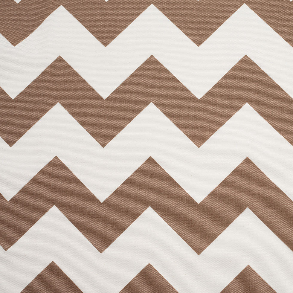 Spanish Mocha/White Geometric Poly-Cotton Woven Spanish Mocha/White Geometric Poly-Cotton Woven