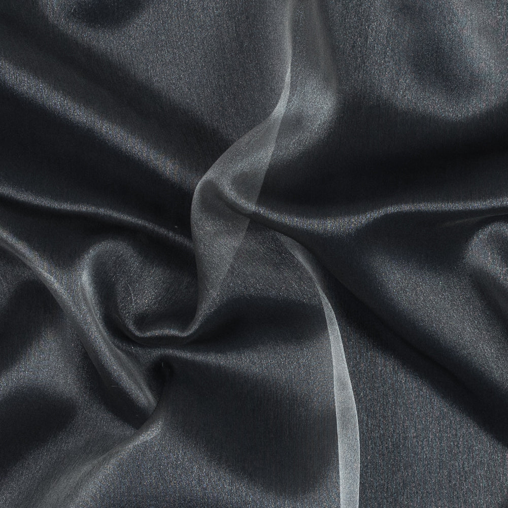 Silver Iridescent Nylon Organza Silver Iridescent Nylon Organza