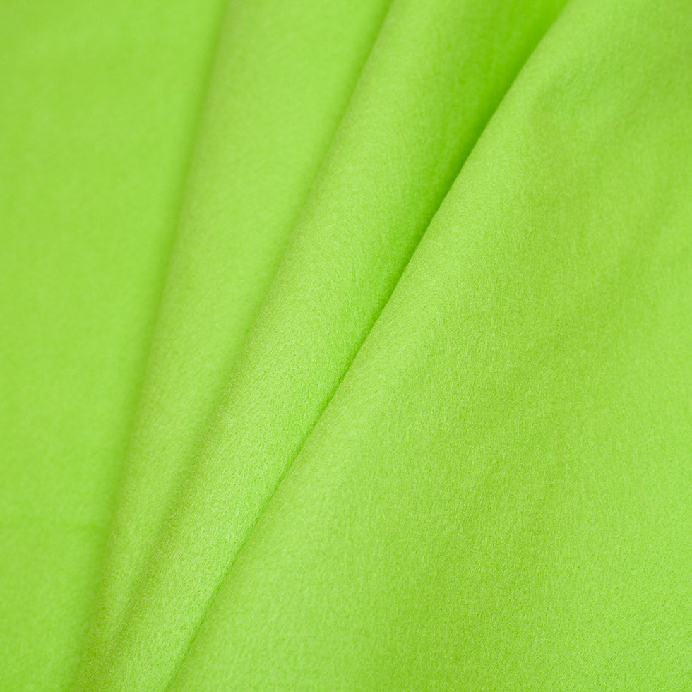 Neon Green Acrylic Felt - Detail Neon Green Acrylic Felt - Detail