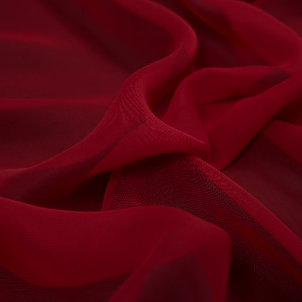 Red Polyester Chiffon - Full Red Polyester Chiffon - Full