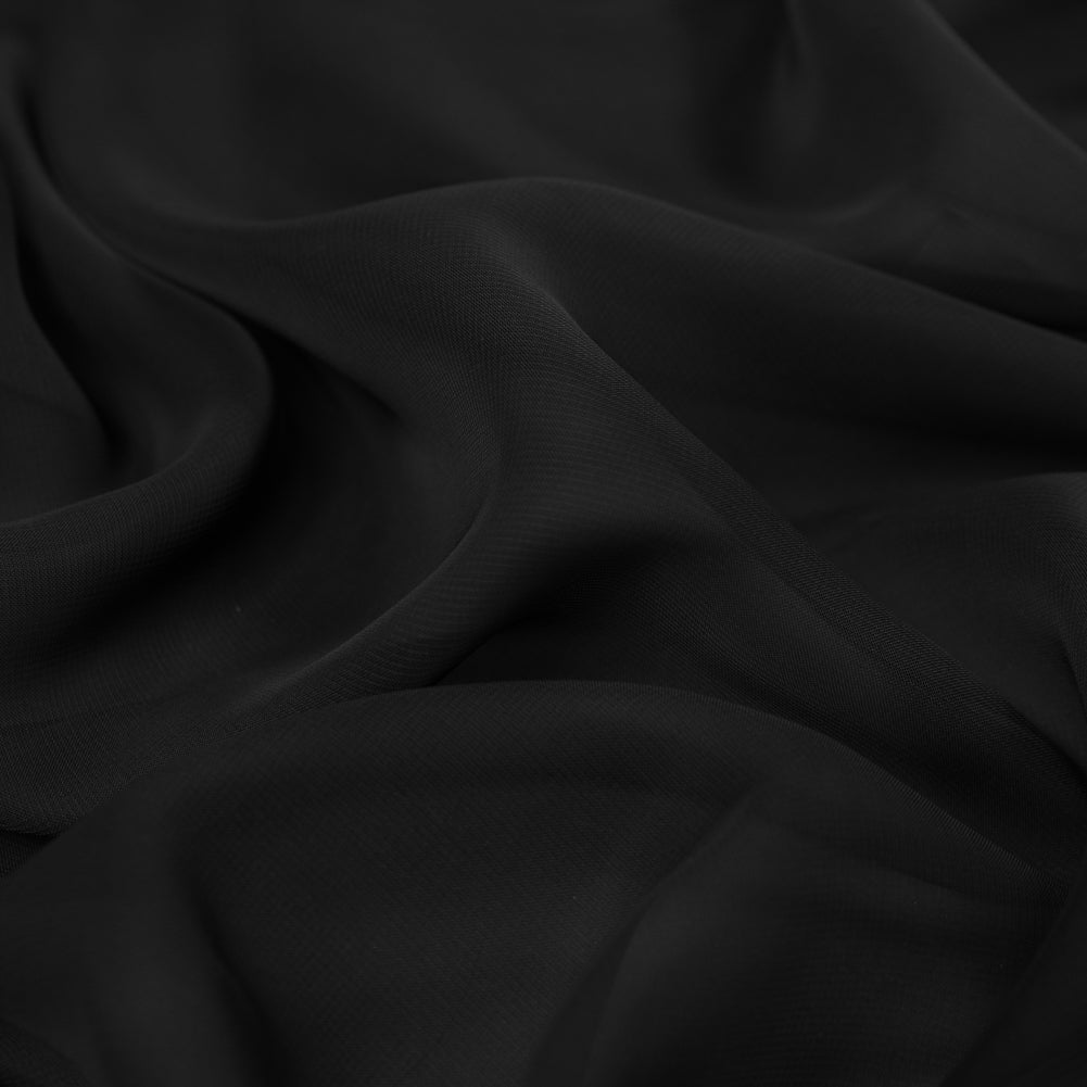 Polyester Chiffon - Black - Regina Collection Full Polyester Chiffon - Black - Regina Collection Full