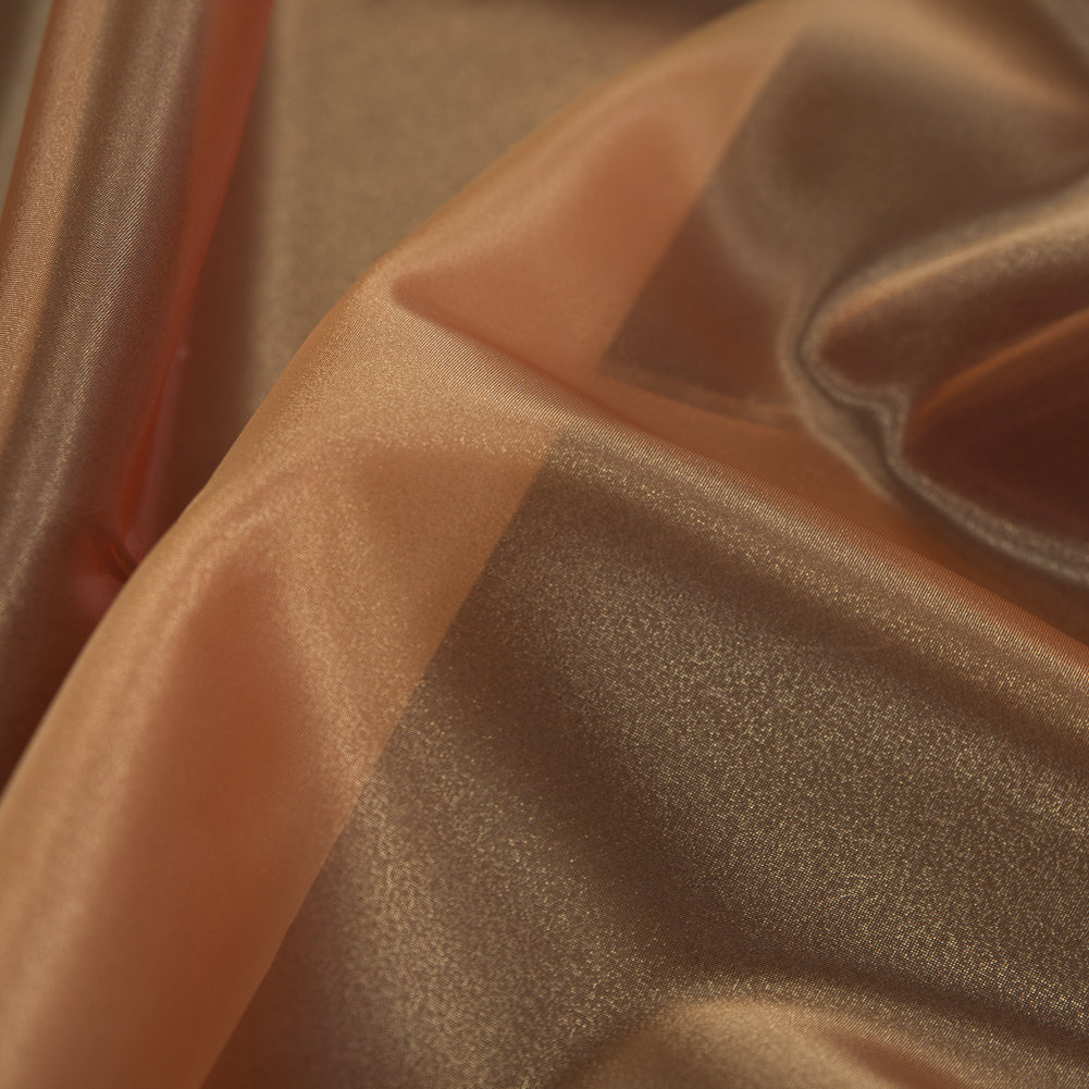 Orange Iridescent Polyester Organza - Full Orange Iridescent Polyester Organza - Full
