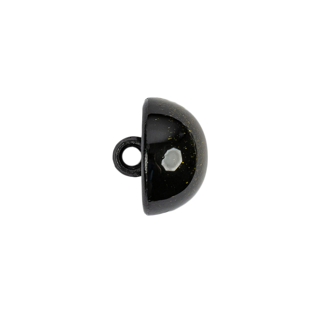 Metallic Yellow Button - 24L/15mm Folded Metallic Yellow Button - 24L/15mm Folded