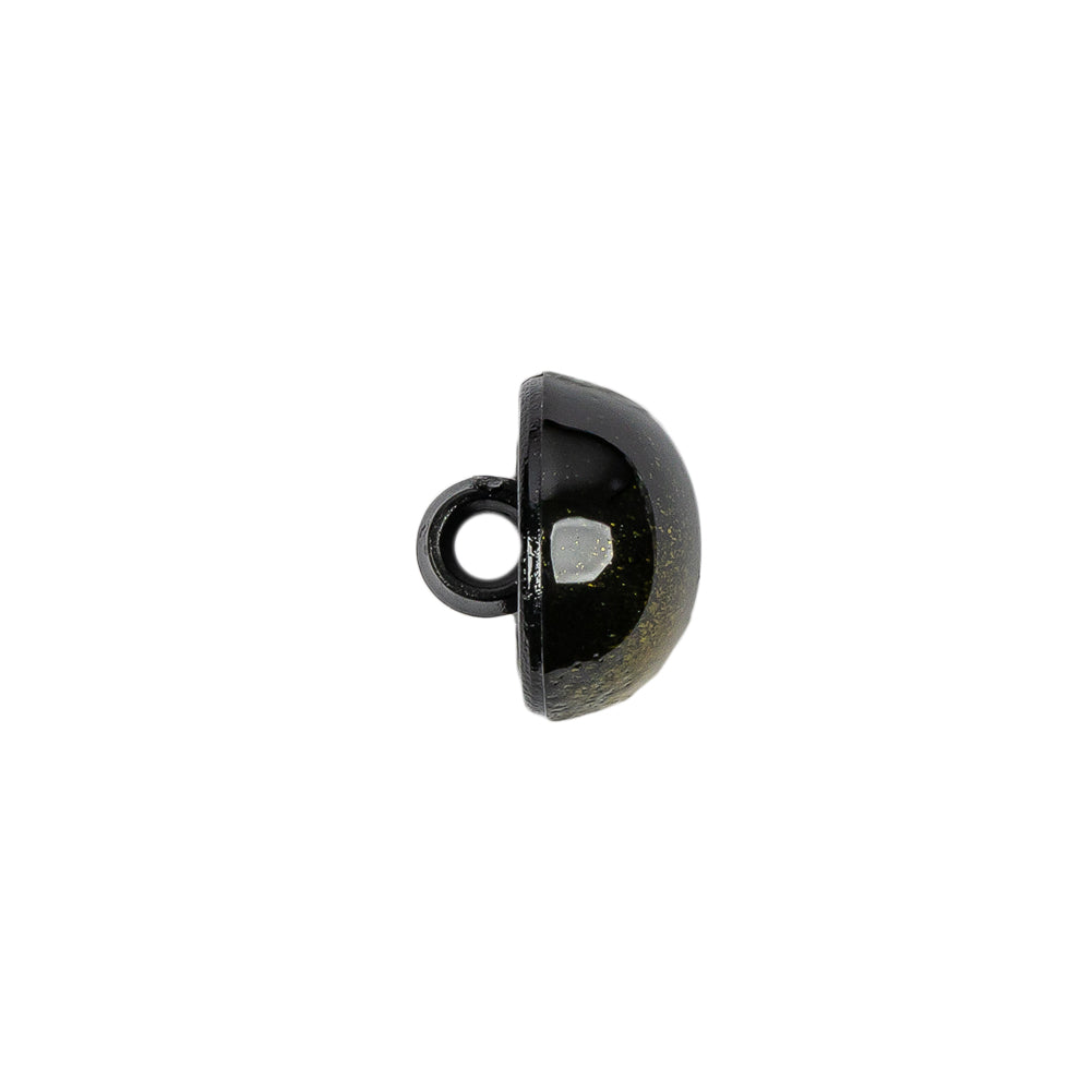 Italian Metallic Yellow Shank Back Button - 20L/12.5mm Folded Italian Metallic Yellow Shank Back Button - 20L/12.5mm Folded