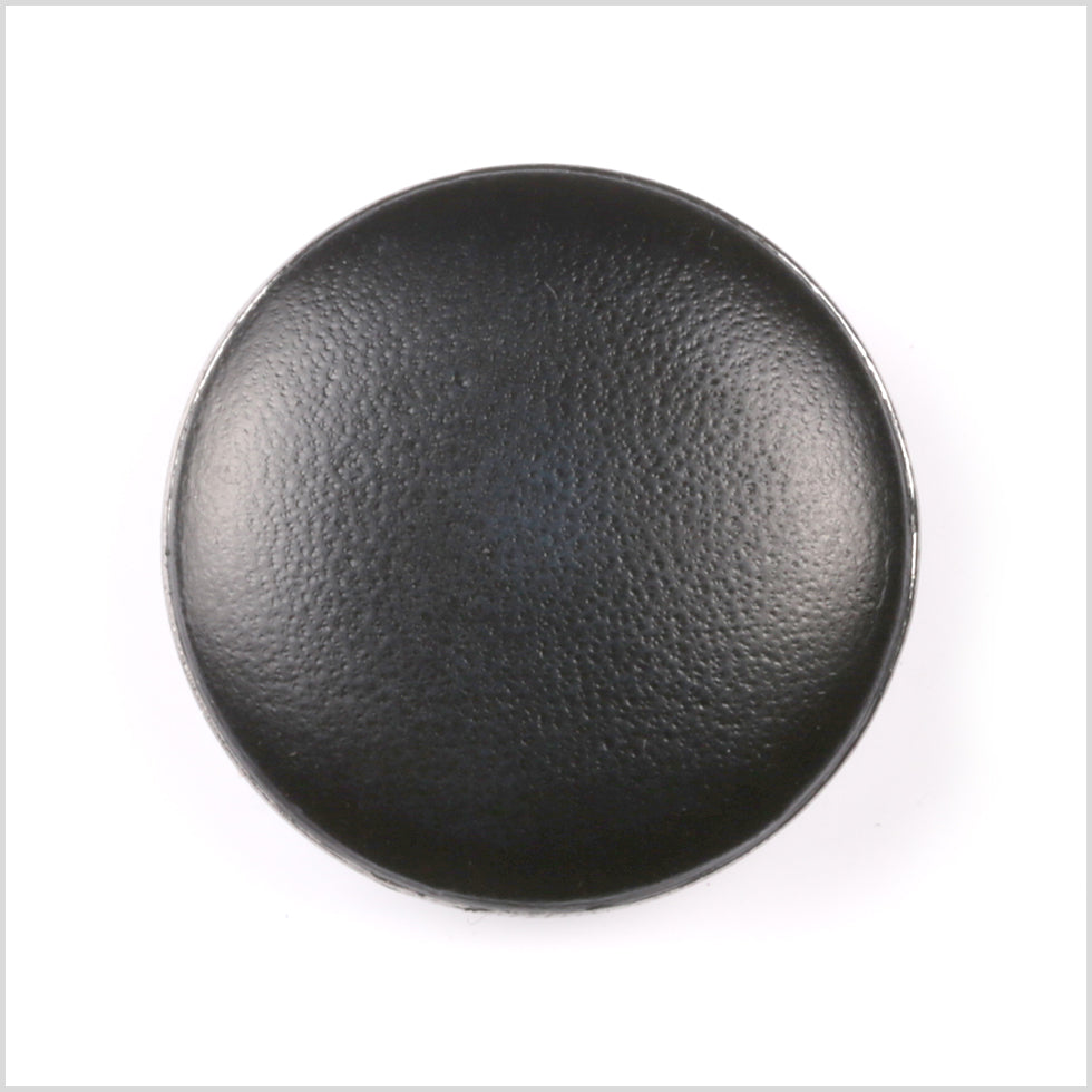 Shank Back Zamac Button - 36L/23mm - Faded Black with Silver Metal Rim Shank Back Zamac Button - 36L/23mm - Faded Black with Silver Metal Rim