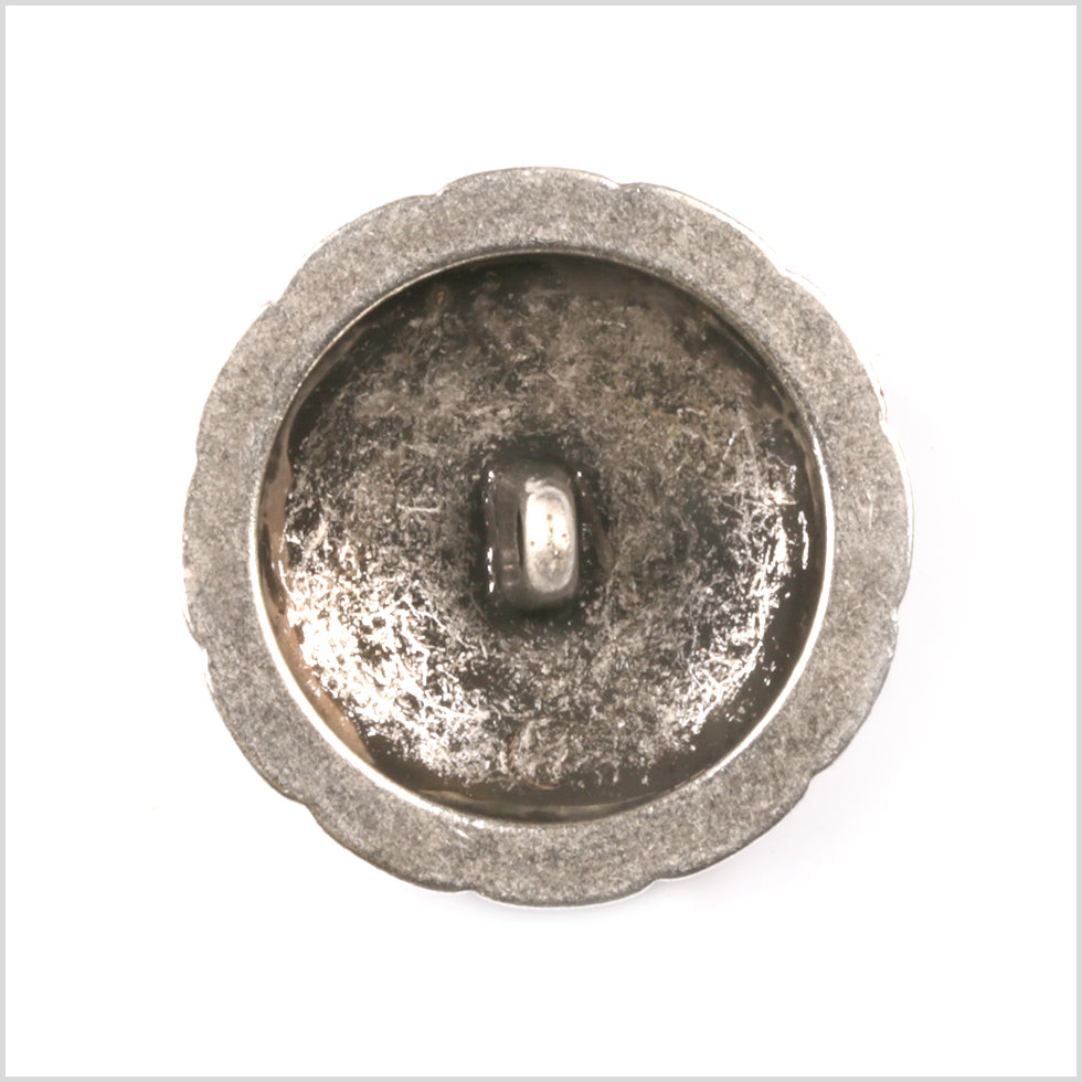 Navy/Silver Metal Blazer Crest Button - 36L/23mm - Detail Navy/Silver Metal Blazer Crest Button - 36L/23mm - Detail