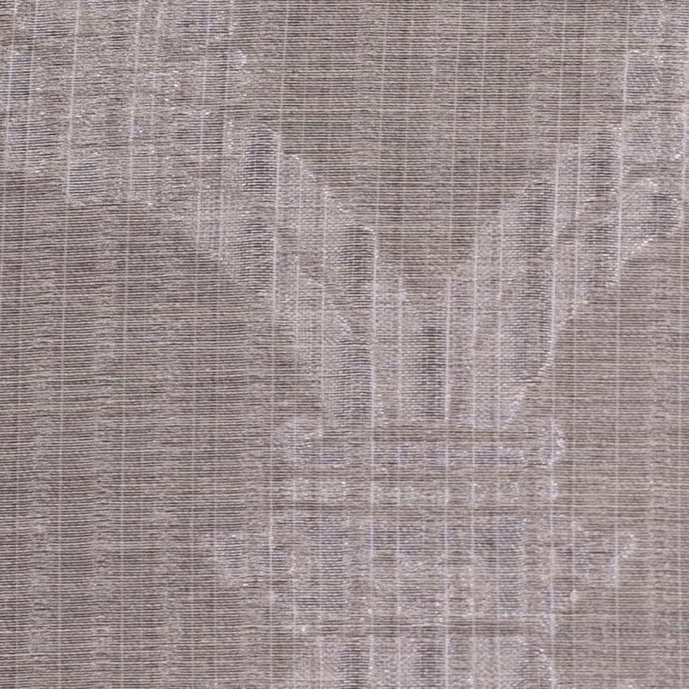 Metallic Beige/Silver Sheer Polyester Woven Detail Metallic Beige/Silver Sheer Polyester Woven Detail
