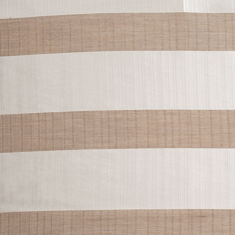 Turkish Striped Pearl/Beige Polyester Woven Turkish Striped Pearl/Beige Polyester Woven