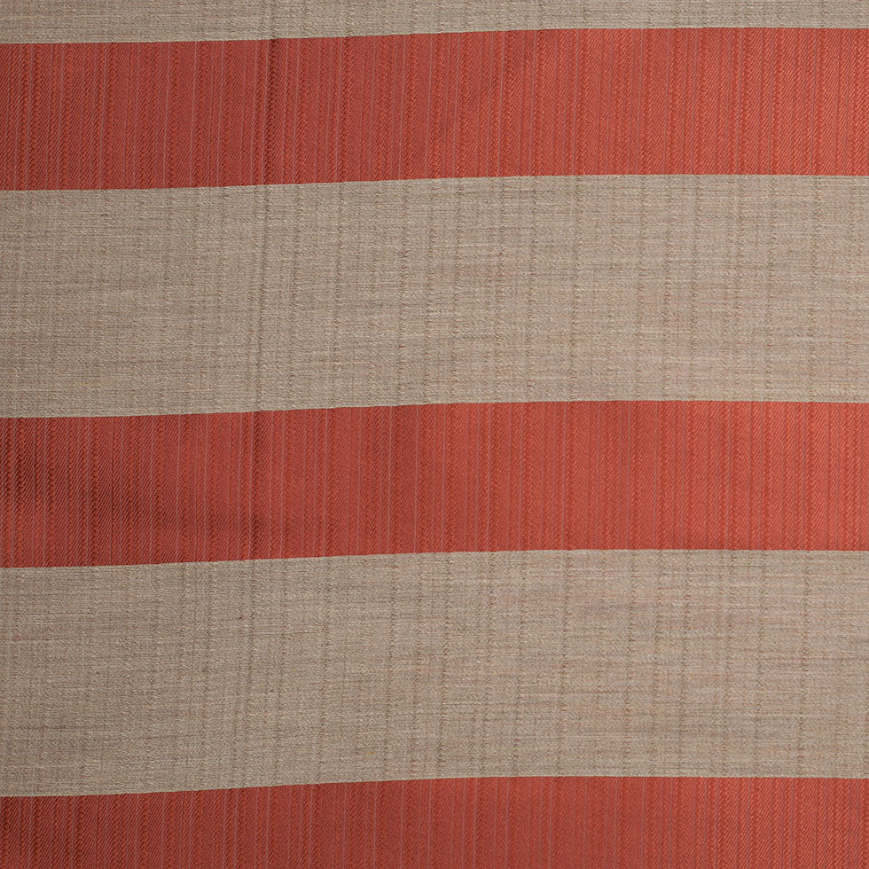Turkish Striped Rust Polyester Woven Turkish Striped Rust Polyester Woven