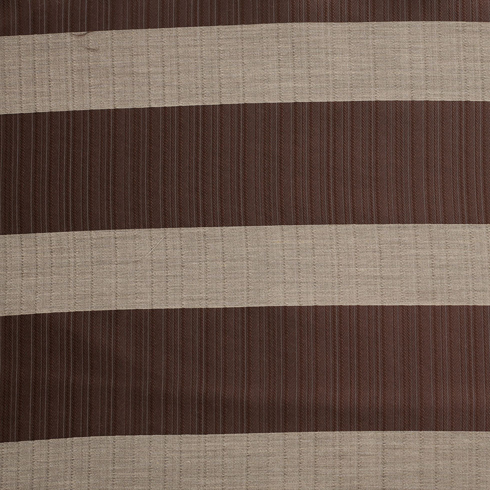 Turkish Striped Chocolate Polyester Woven Turkish Striped Chocolate Polyester Woven