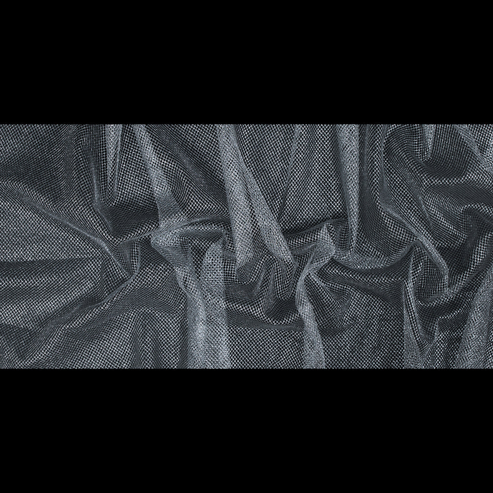 Metallic Silver Diamond Netting - Folded Metallic Silver Diamond Netting - Folded