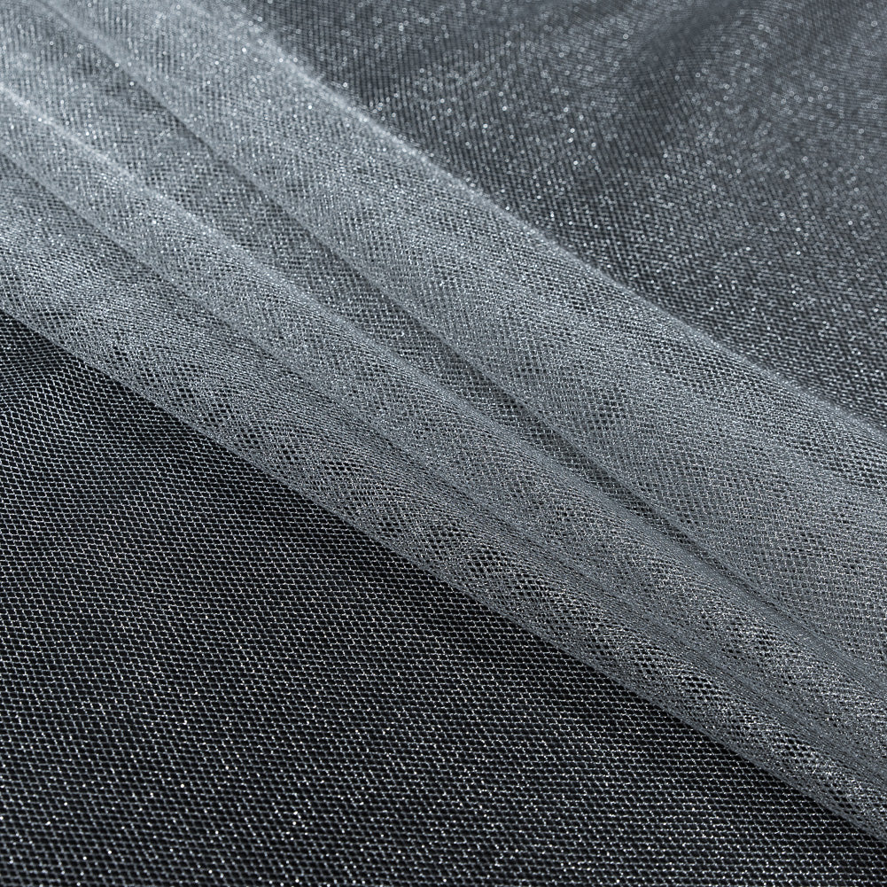 Metallic Silver and White Tulle - Detail Metallic Silver and White Tulle - Detail