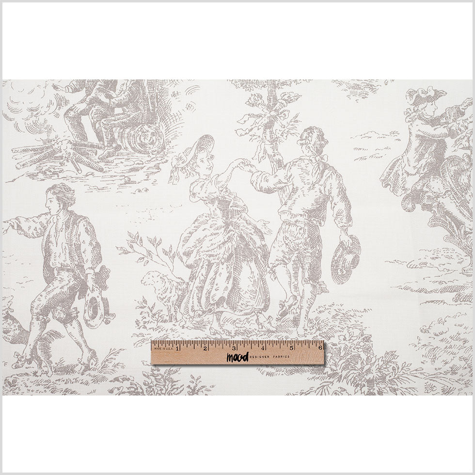 English Linen/Gray Cotton Toile Full English Linen/Gray Cotton Toile Full
