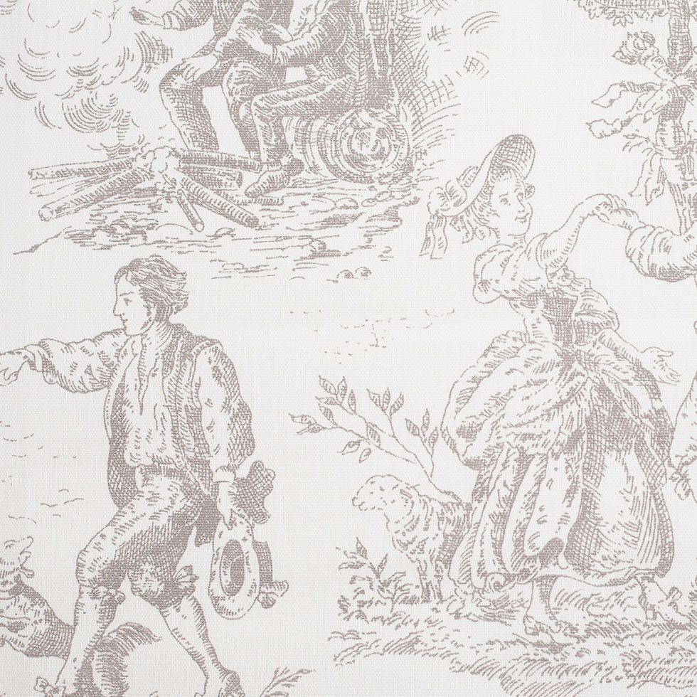 English Linen/Gray Cotton Toile English Linen/Gray Cotton Toile
