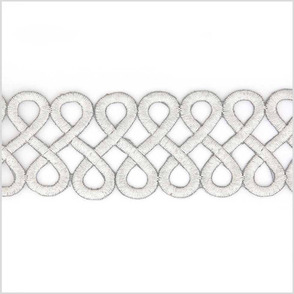 2.5 Silver Metallic Infinity Trim 2.5 Silver Metallic Infinity Trim