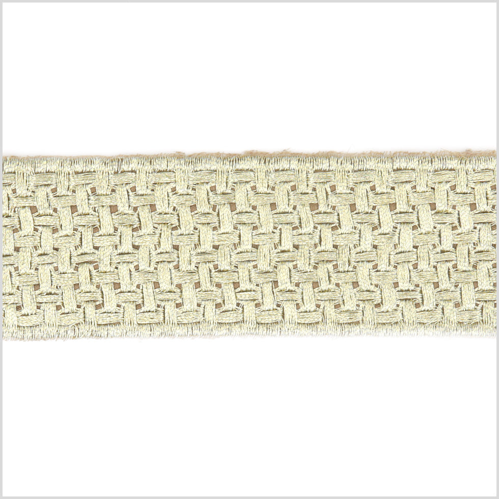 1.5" Metallic Gold Woven Trim 1.5" Metallic Gold Woven Trim