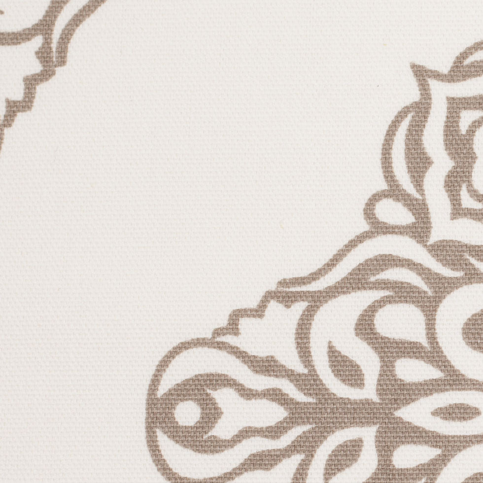 Taupe Light-Weight Printed Cotton Woven - Detail Taupe Light-Weight Printed Cotton Woven - Detail