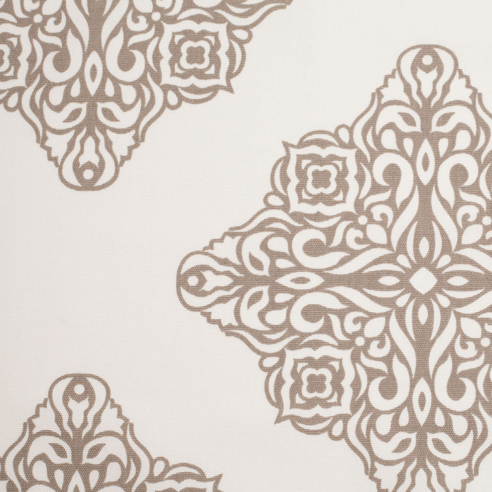 Taupe Light-Weight Printed Cotton Woven Taupe Light-Weight Printed Cotton Woven