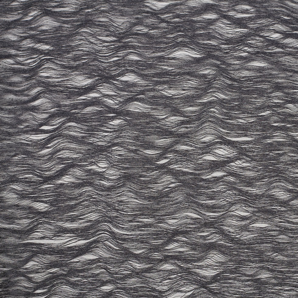 Turkish Black Novelty Polyester Sheer Turkish Black Novelty Polyester Sheer