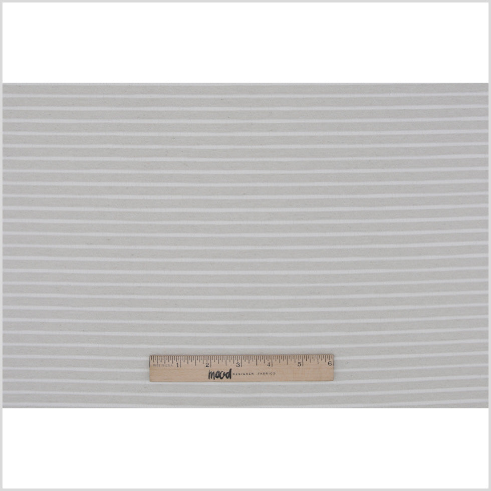 Spanish Light Natural Striped Polyester Blended Woven Full Spanish Light Natural Striped Polyester Blended Woven Full