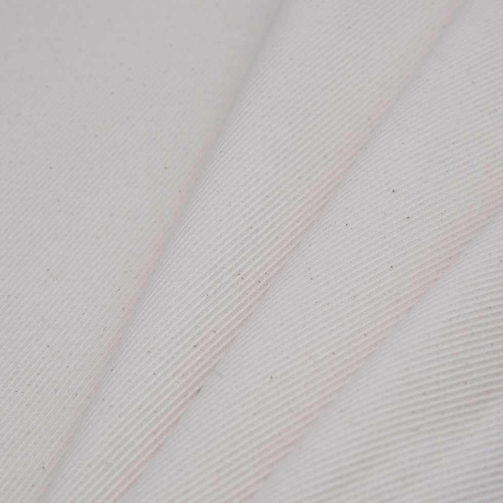 Spanish Natural Raised Polyester Blended Twill - Folded Spanish Natural Raised Polyester Blended Twill - Folded