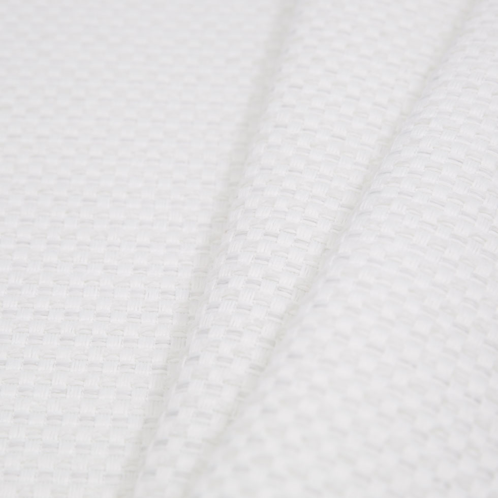 Ice White Novelty Basketweave Upholstery Fabric - Folded Ice White Novelty Basketweave Upholstery Fabric - Folded