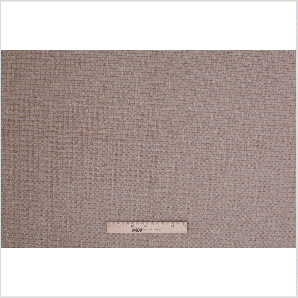 Cement Novelty Basketweave Upholstery Fabric - Full Cement Novelty Basketweave Upholstery Fabric - Full