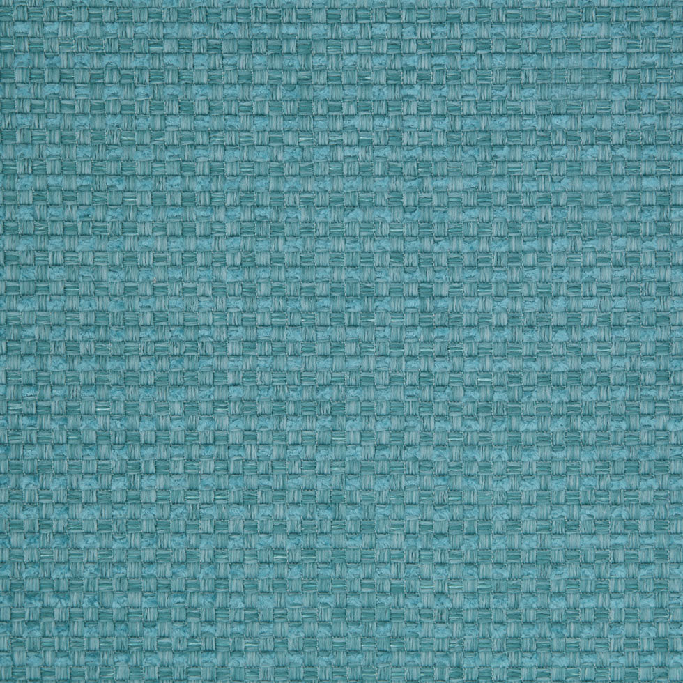 Turquoise Novelty Basketweave Upholstery Fabric Detail Turquoise Novelty Basketweave Upholstery Fabric Detail