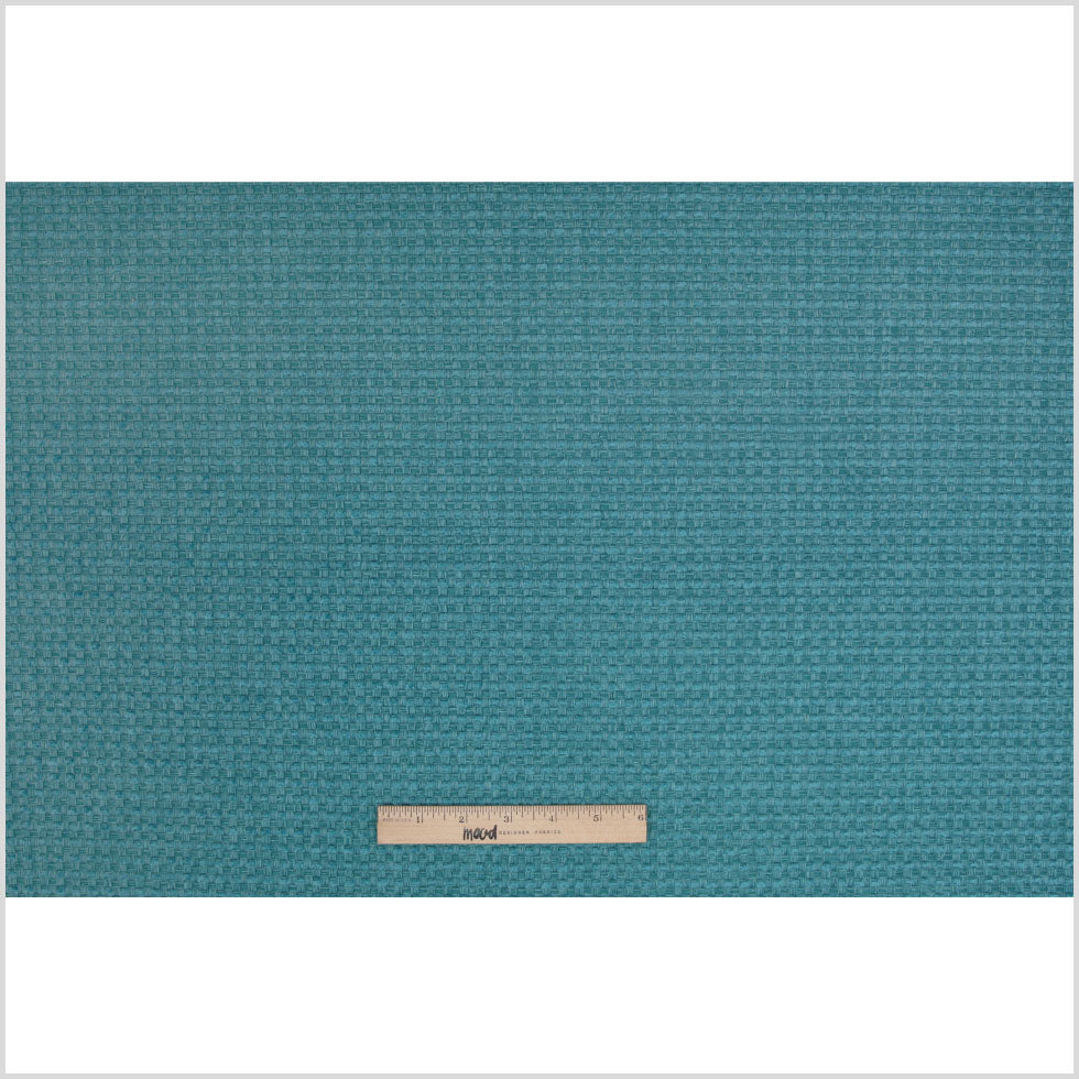 Turquoise Novelty Basketweave Upholstery Fabric Full Turquoise Novelty Basketweave Upholstery Fabric Full