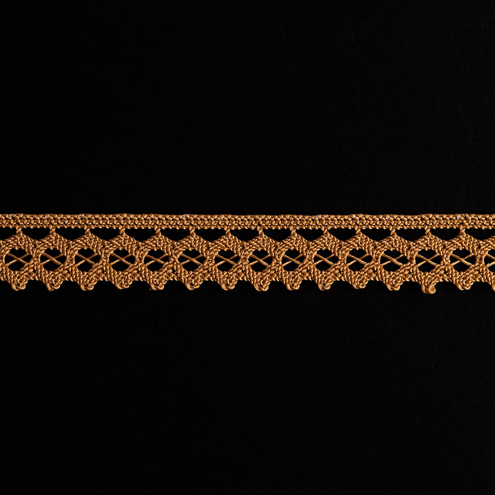 Gold European Crochet Trim - 0.75 Gold European Crochet Trim - 0.75