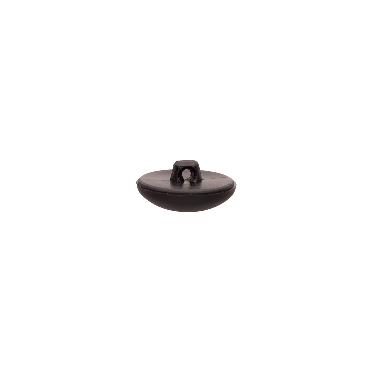 Italian Black Nylon Shank Back Button - 24L/15mm - Detail Italian Black Nylon Shank Back Button - 24L/15mm - Detail
