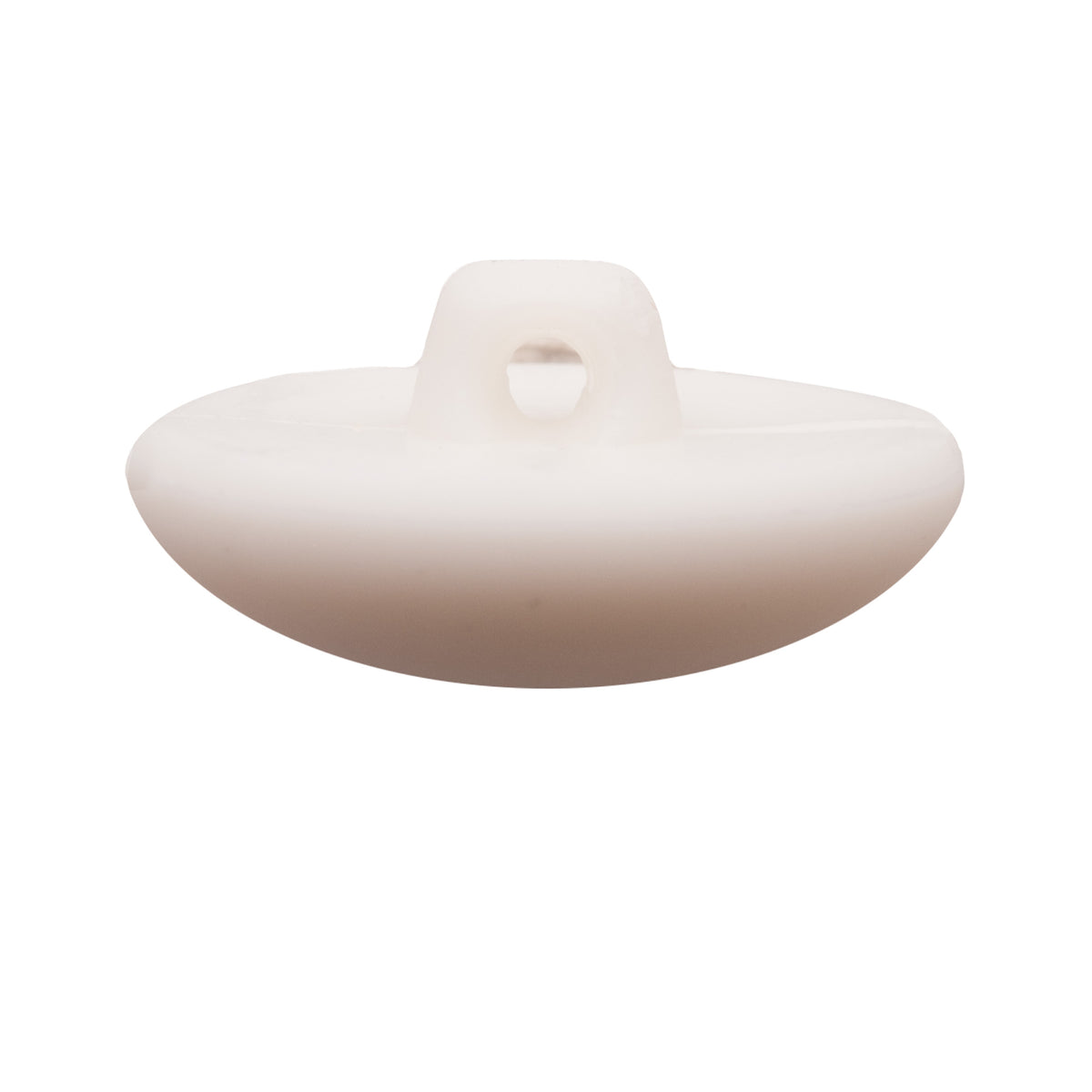 Italian White Nylon Shank Back Button - 44L/28mm - Detail Italian White Nylon Shank Back Button - 44L/28mm - Detail
