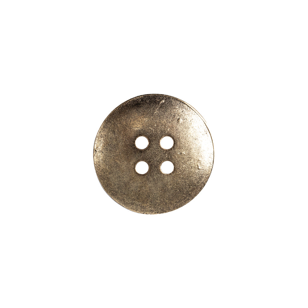 Italian Gold Zamac Embossed Button - 24L/15mm - Detail Italian Gold Zamac Embossed Button - 24L/15mm - Detail
