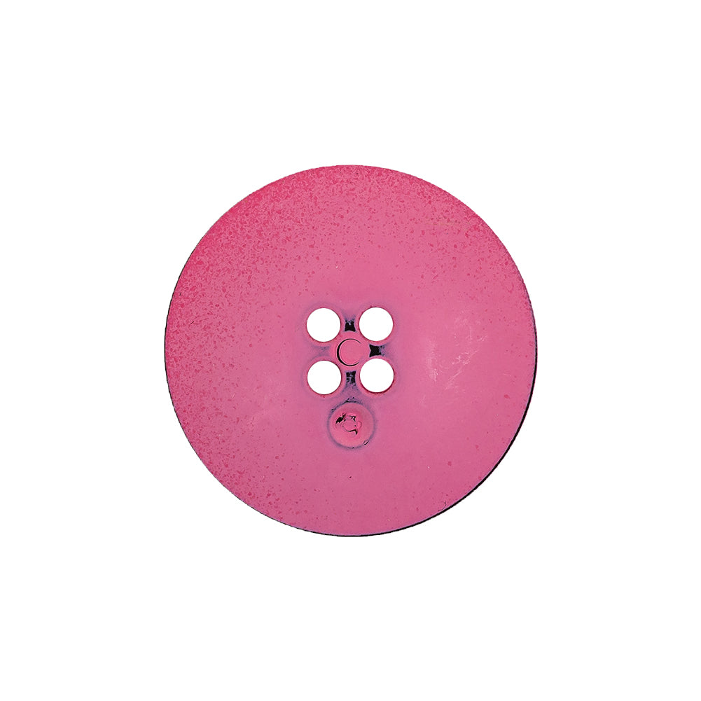 Italian Pink 4-Hole Plastic Button - 36L/23mm Detail Italian Pink 4-Hole Plastic Button - 36L/23mm Detail