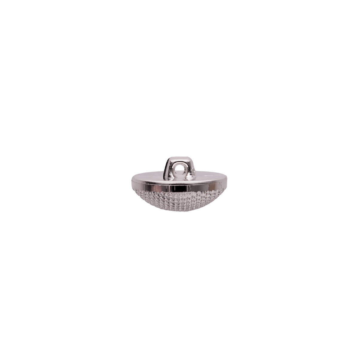 Italian Silver Textured Shank Back Button - 24L/15mm Detail Italian Silver Textured Shank Back Button - 24L/15mm Detail