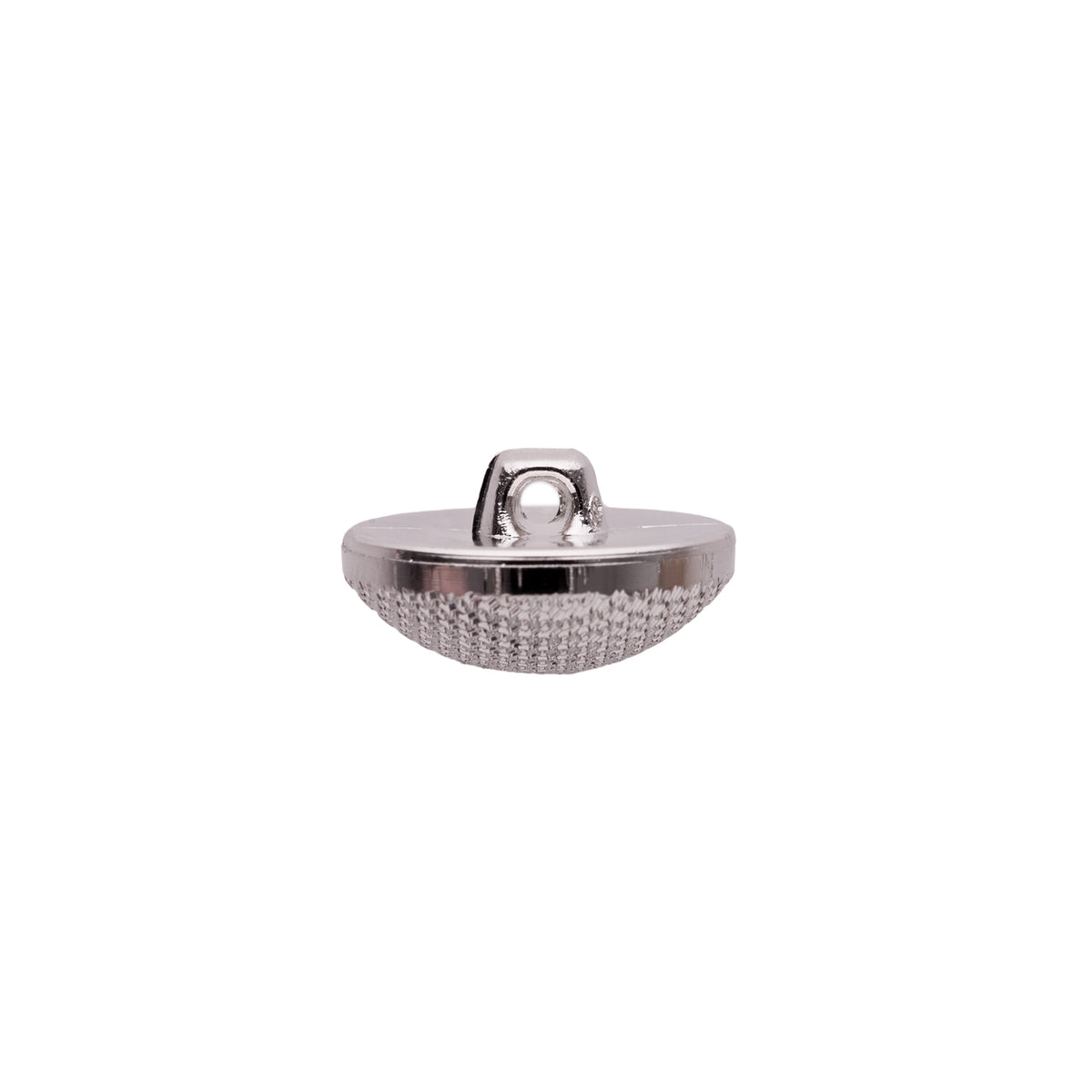 Italian Silver Textured Shank Back Button - 32L/20mm - Detail Italian Silver Textured Shank Back Button - 32L/20mm - Detail