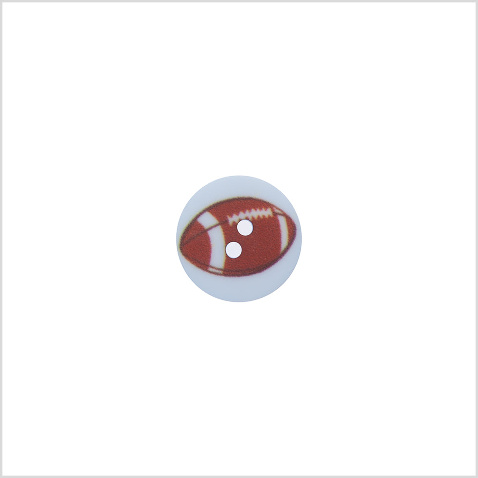 Italian Blue Kids Football Button - 24L/15mm Italian Blue Kids Football Button - 24L/15mm