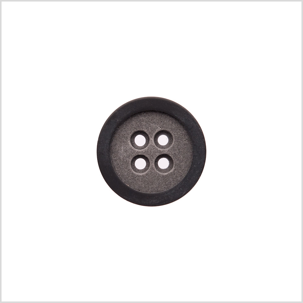 Rimmed Gray 4-Hole Button - 32L/20mm Rimmed Gray 4-Hole Button - 32L/20mm